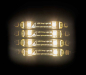 Mobile Preview: 1x4 Klebestreifen mit je zwei WARMWEIßEN LED